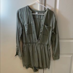 Army Green Romper